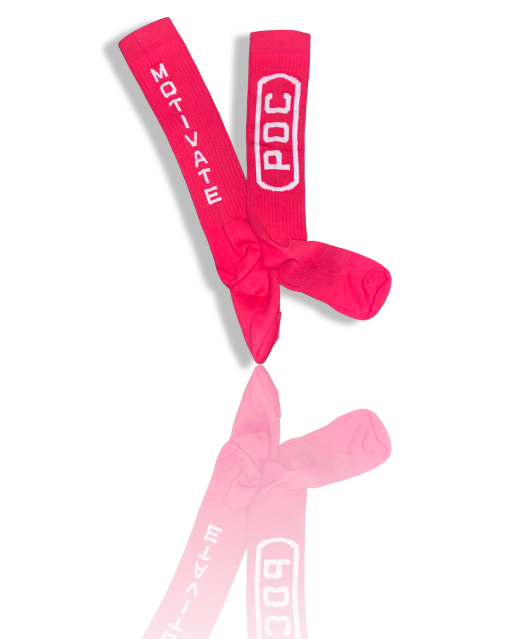 O4D Pink Over-the-Calf Socks