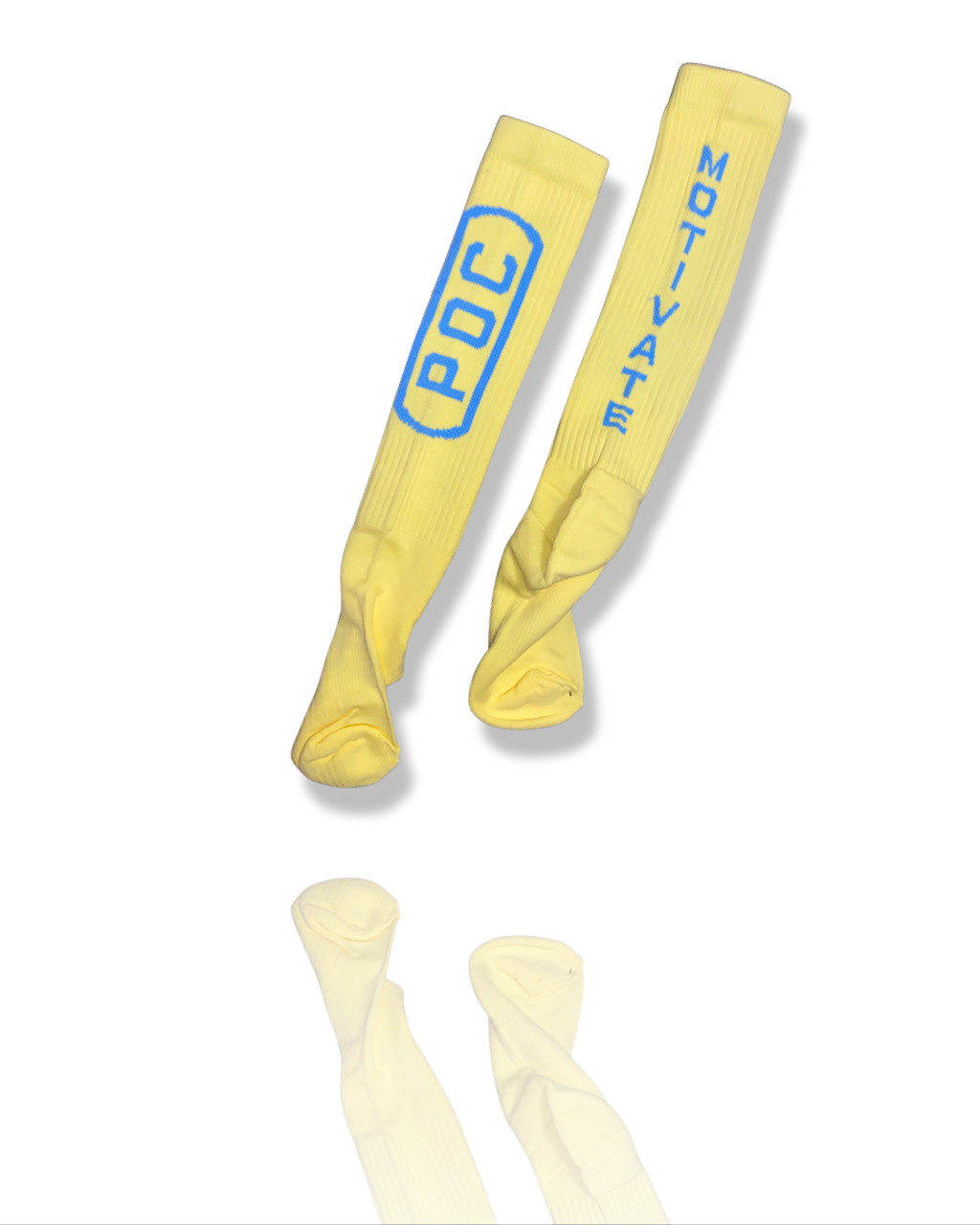 POCA O4D Lemon Yellow Over-the-Calf Socks