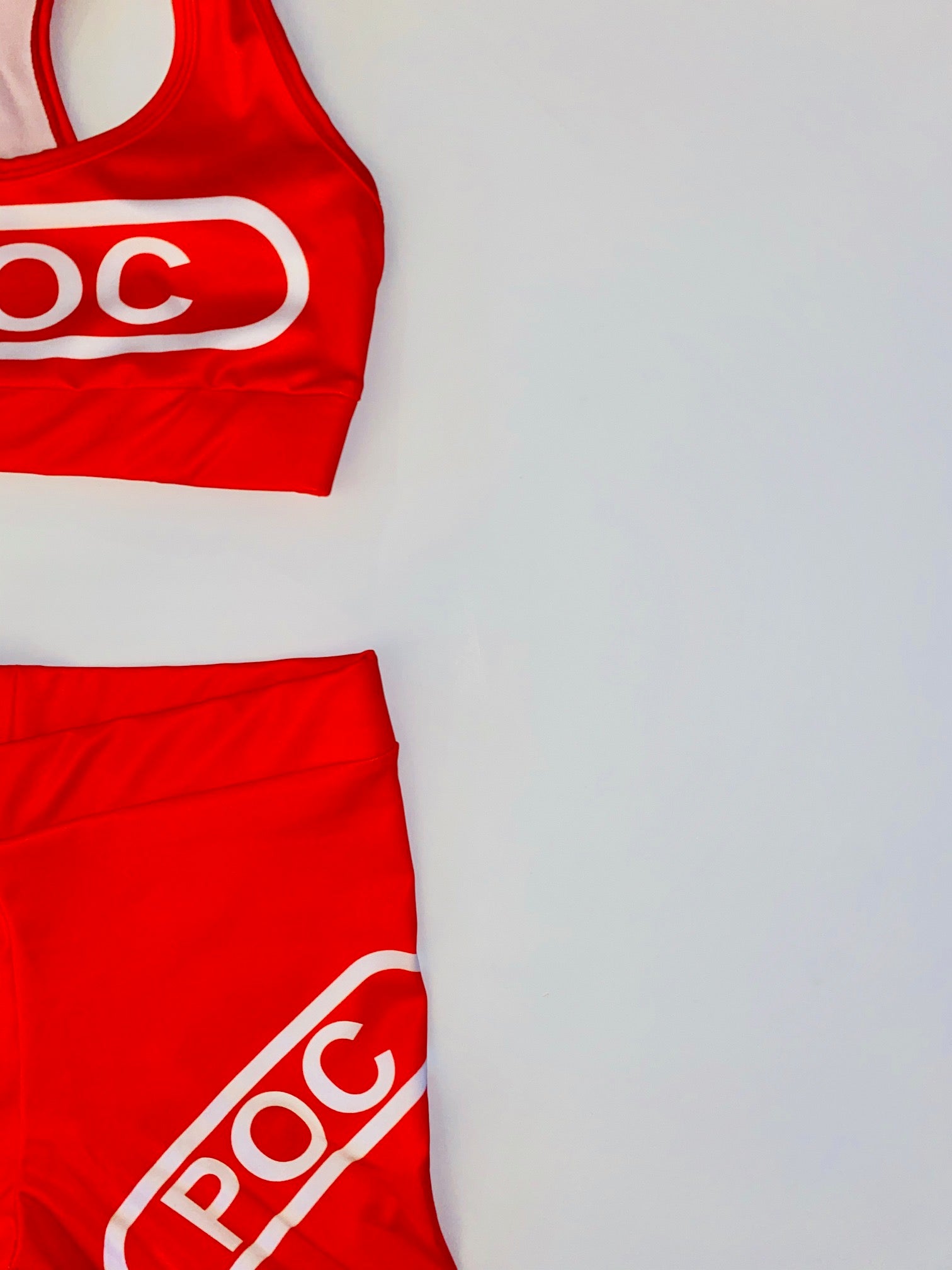 O4D Red 'Rose' Biker Set