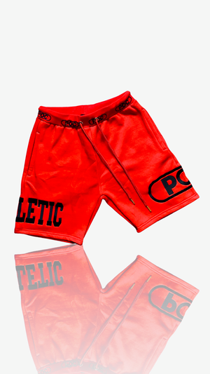 O4D Red 'Double Up' Sweatshort