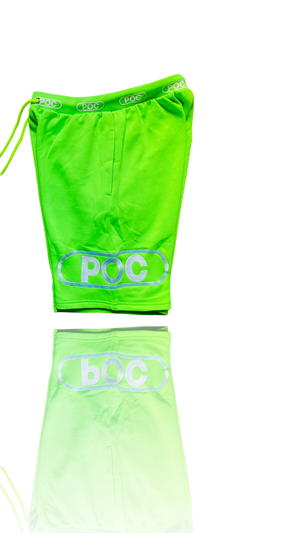 O4D Lime Green 'Double Up' Sweatshort