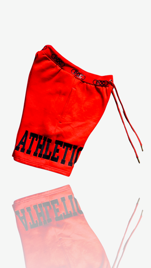 O4D Red 'Double Up' Sweatshort