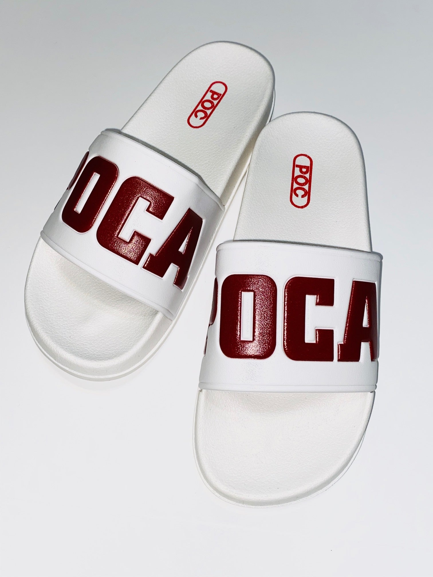 O4D White 'Candy Cane' Slides